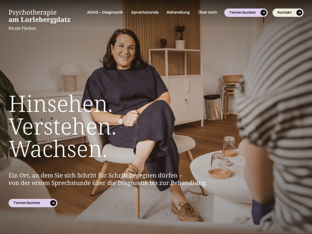 Startseite von psychotherapie-am-lorlebergplatz.de